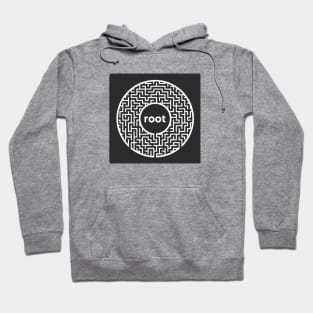 Penetration Testing Privilege Escalation Root Like Solving Circle Maze Puzzle Black Background Hoodie